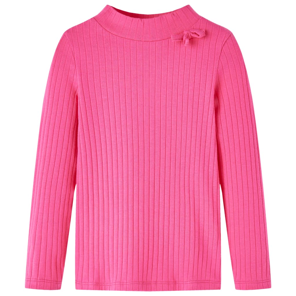 Vidaxl Child's Shirt Ribbed 104 Rose vif