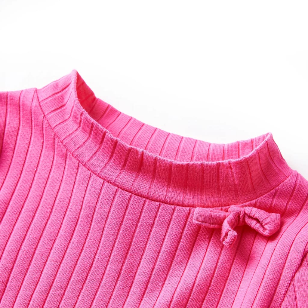 Vidaxl Child's Shirt Ribbed 104 Rose vif