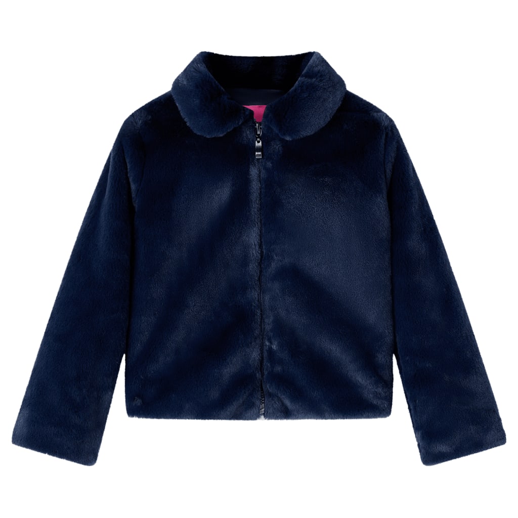 Vidaxl Children's Jacket 140 Art Supply Navy Blue