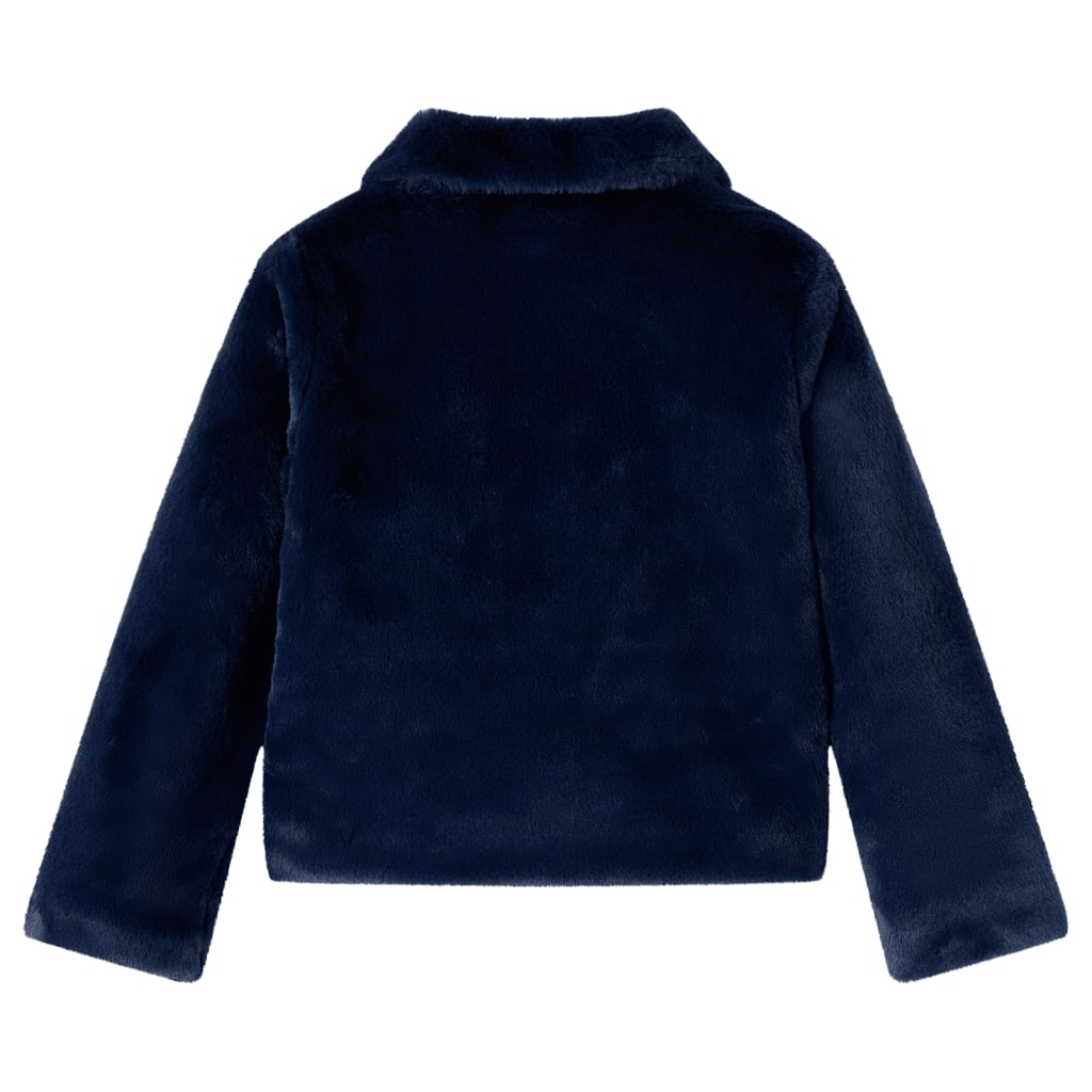 Vidaxl Children's Jacket 140 Art Supply Navy Blue