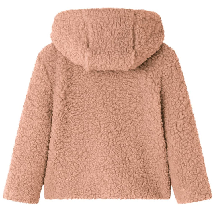 Veste pour enfants Vidaxl avec capuche 140 en peluche en peluche de fourrure artificielle colored colored