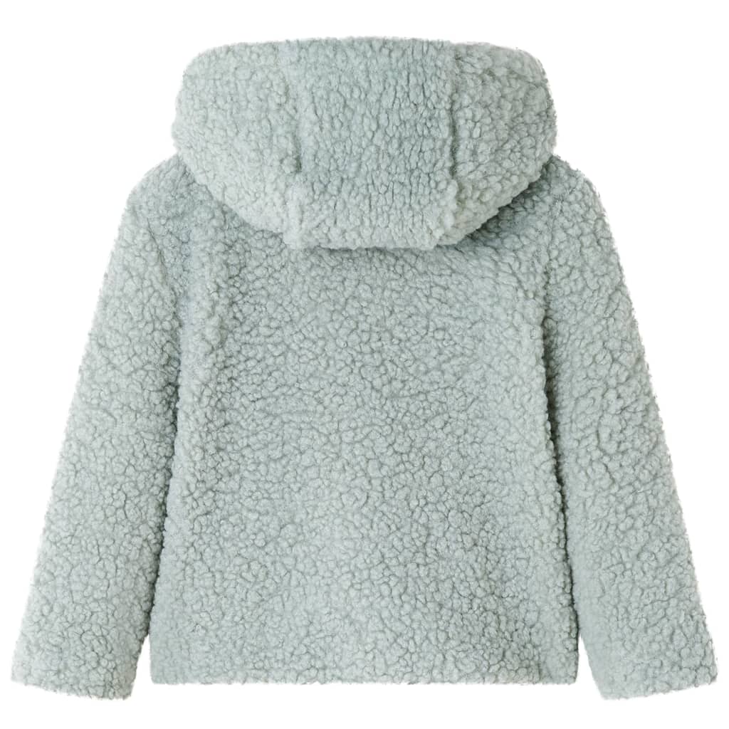 Veste pour enfants Vidaxl avec en peluche à capuche 128 Véhicule artificiel Green