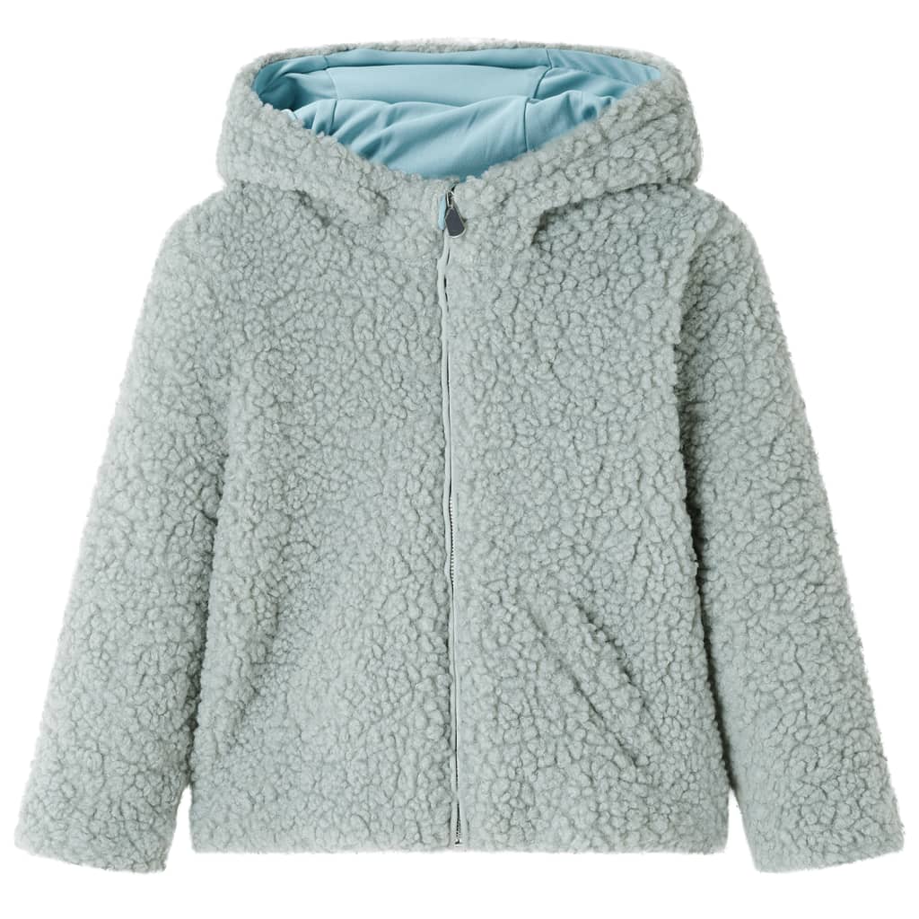 Veste pour enfants Vidaxl avec en peluche à capuche 140 Véhicule artificiel Green