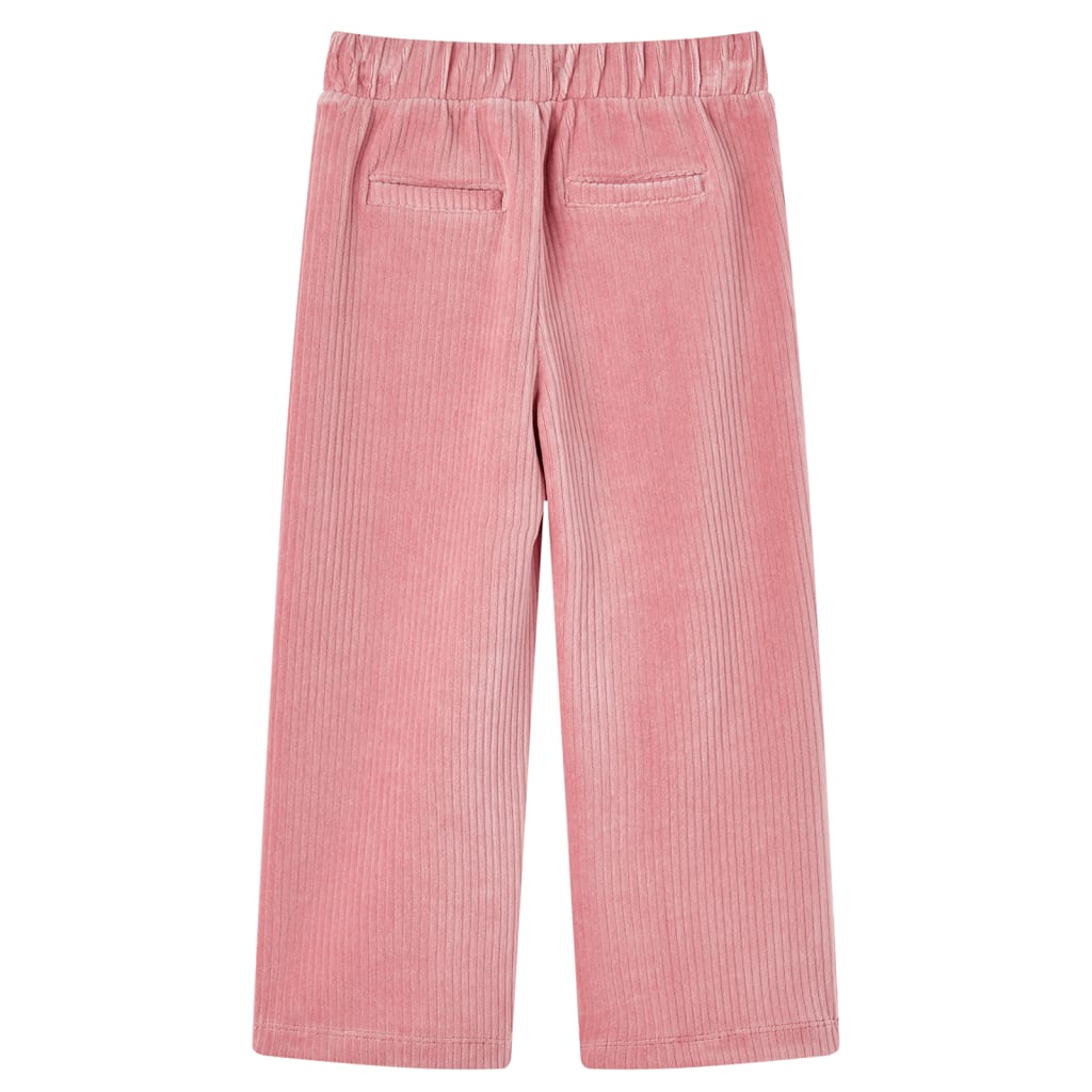 Vidaxl Kinderbroek 104 Rib Velvet rose clair