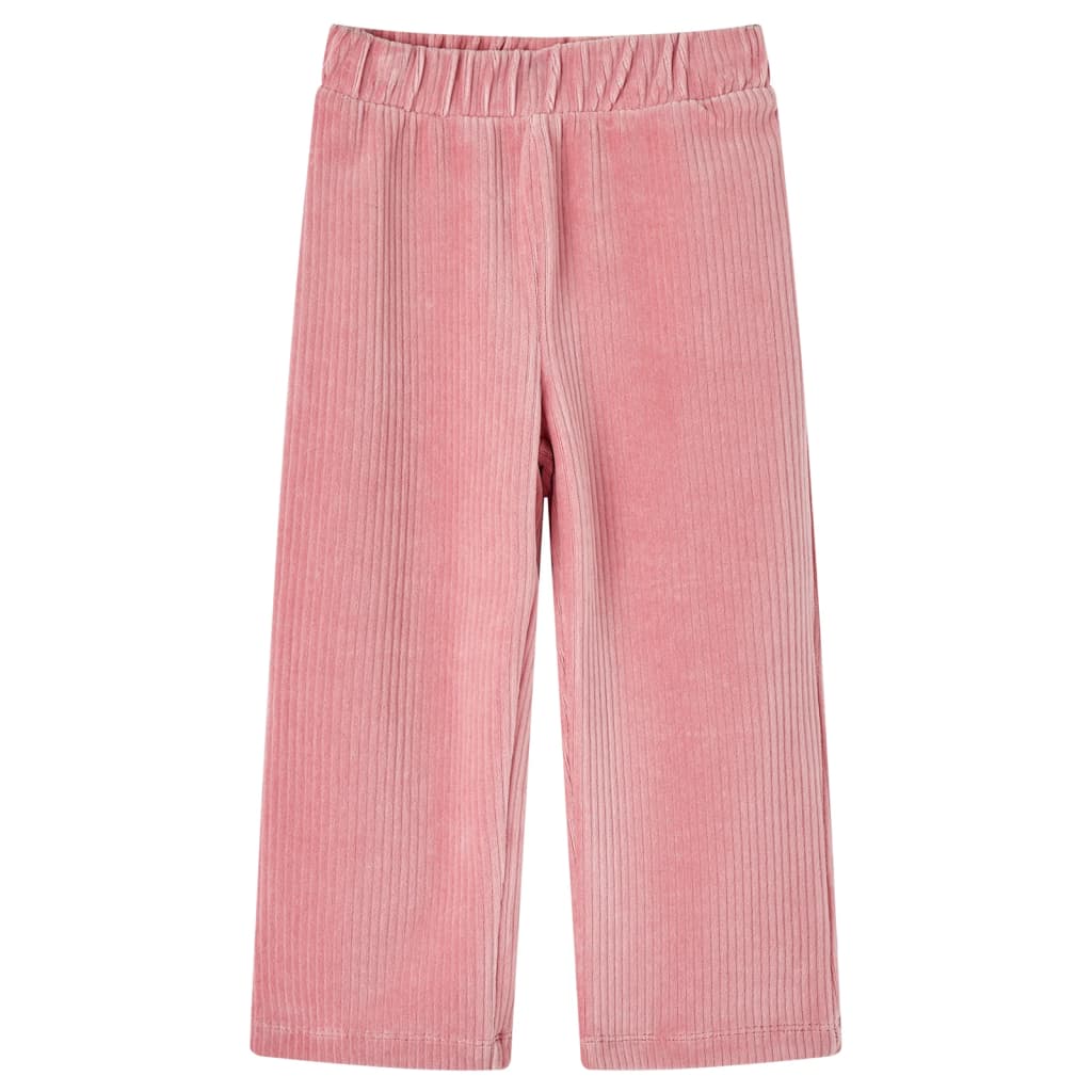 Vidaxl Kinderbroek 128 Rib Velvet rose clair