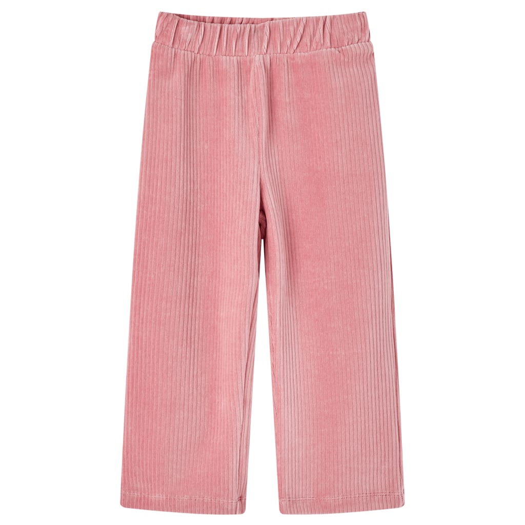 Vidaxl Kinderbroek 140 Rib Velvet Rose clair