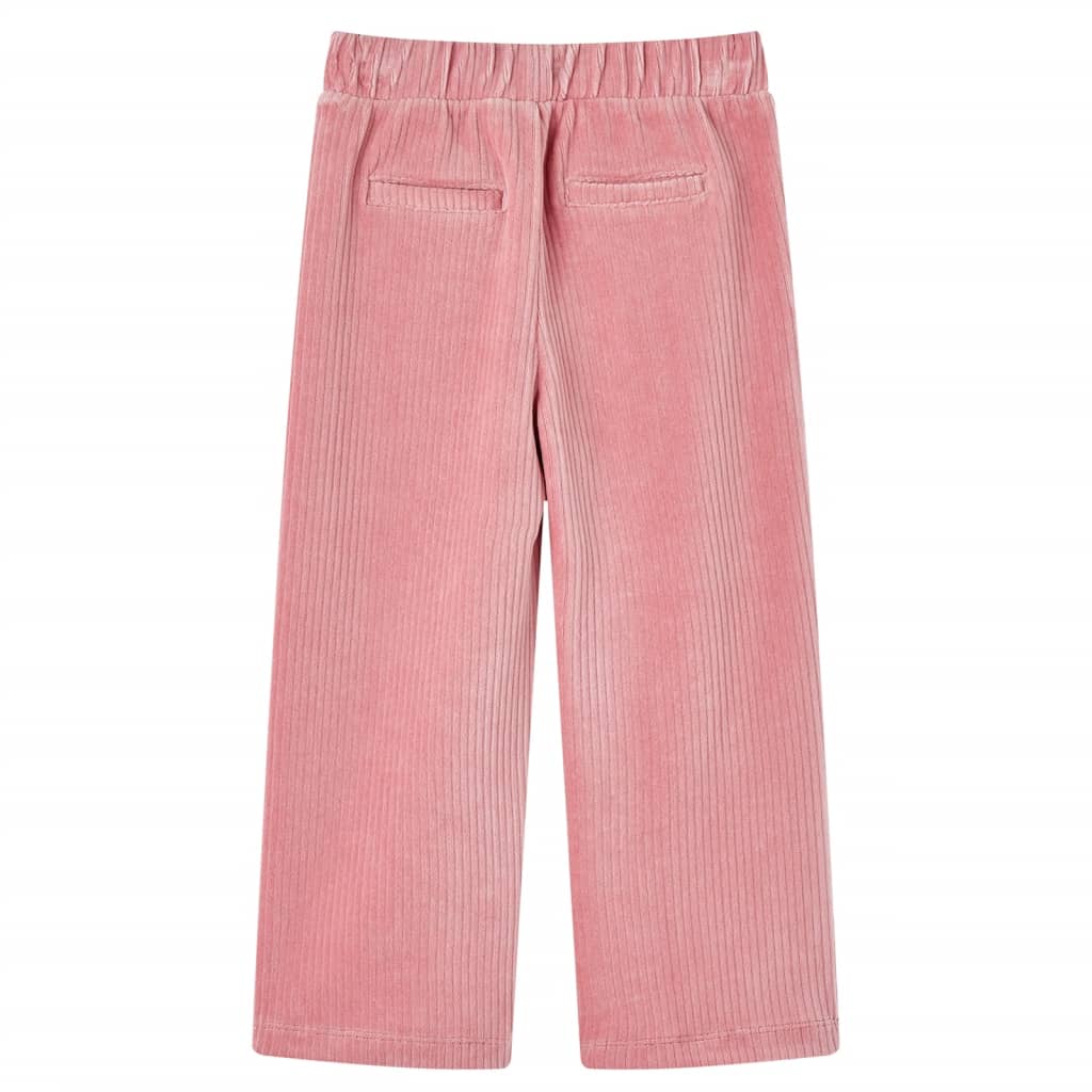 Vidaxl Kinderbroek 140 Rib Velvet Rose clair