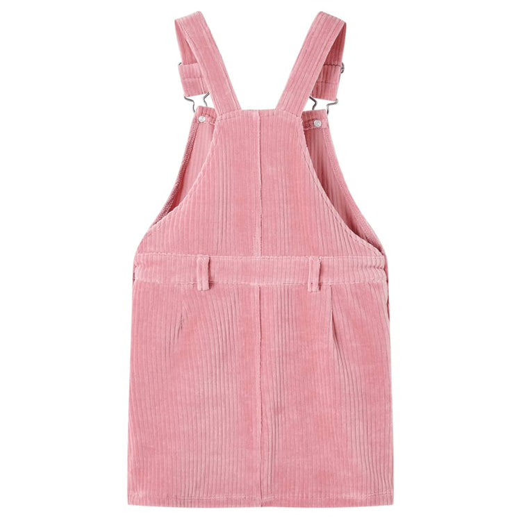 Vidaxl Robe de jardin pour enfants 116 côte en velours rose clair