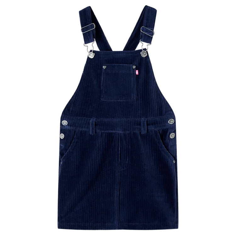 Vidaxl Children's Garden Robe 92 Rib Velvet Navy Bleu