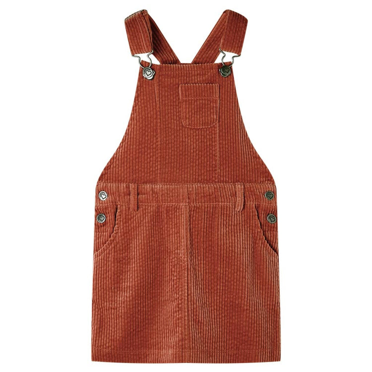 Vidaxl Children's Garden Robe 92 Rib Velvet Cognac -Colored