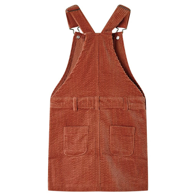 Vidaxl Children's Garden Robe 92 Rib Velvet Cognac -Colored