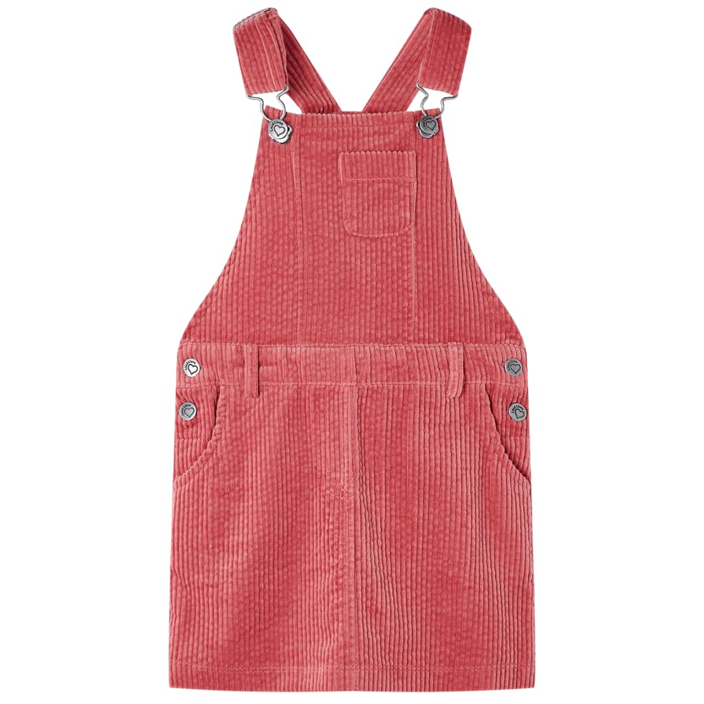 Vidaxl Children's Garden Robe 104 Rib Velvet Pink