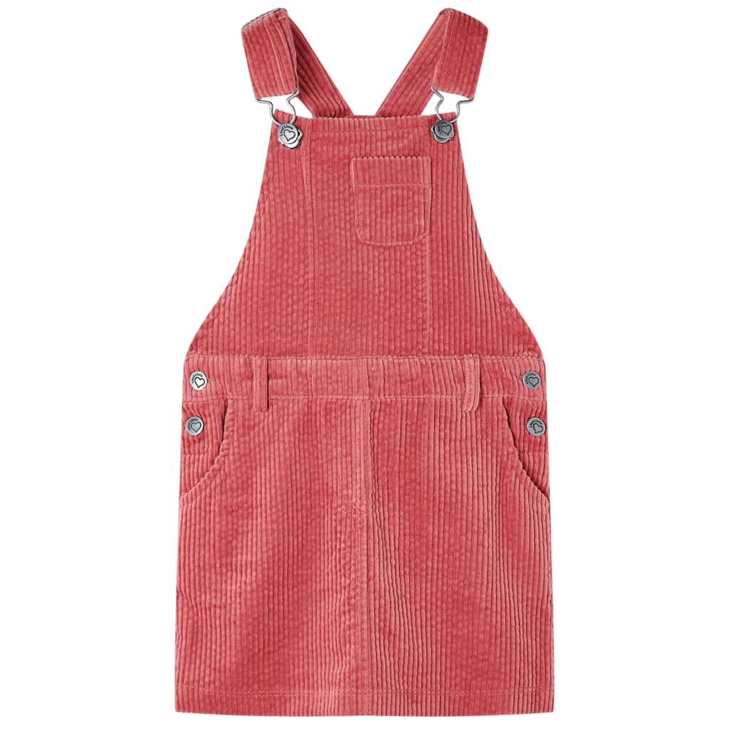 Vidaxl Children's Garden Robe 128 Rib Velvet Pink