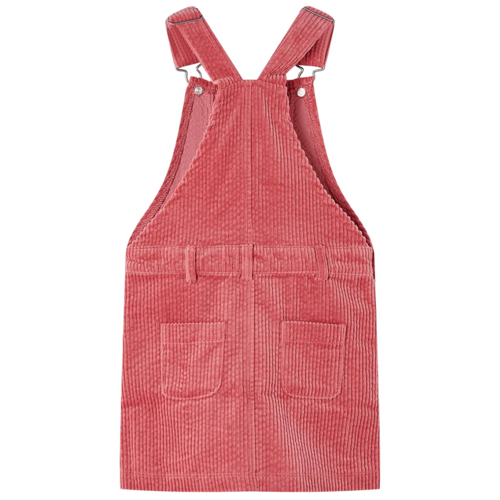 Vidaxl Children's Garden Robe 128 Rib Velvet Pink
