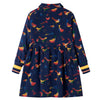Vidaxl Robe pour enfants à manches longues 140 bleu marine