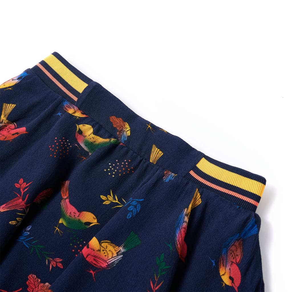 Vidaxl Jupe pour enfants 140 bleu marine