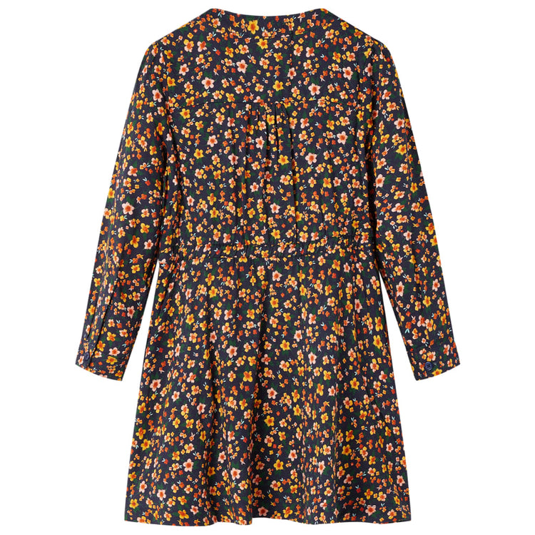 Vidaxl Robe pour enfants à manches longues 104 bleu marine