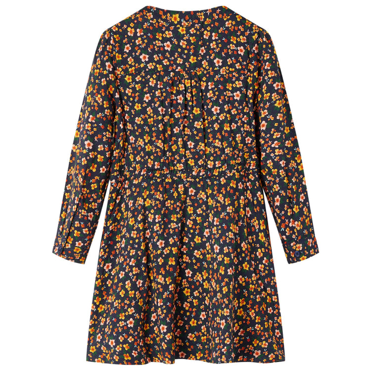 Vidaxl Robe pour enfants à manches longues 116 bleu marine
