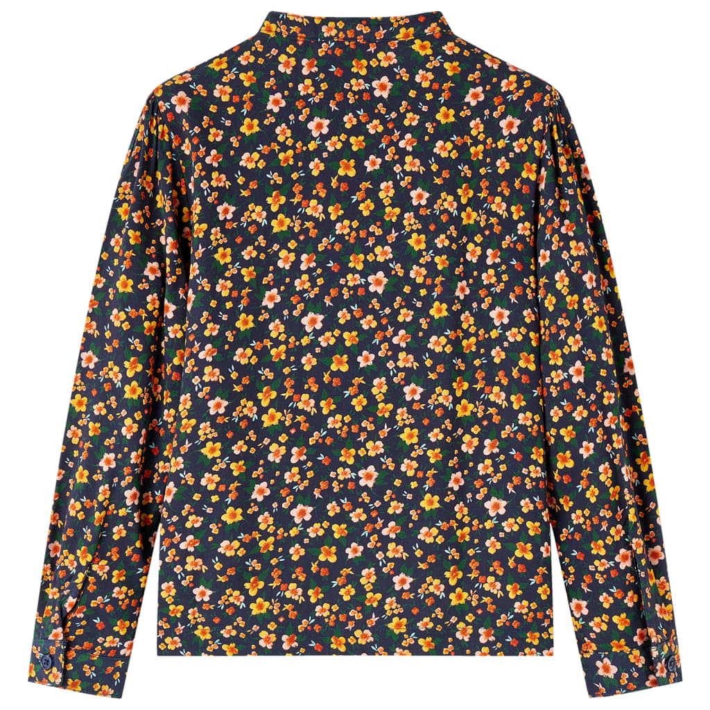 Vidaxl Child's Shirt avec collier 92 bleu marine
