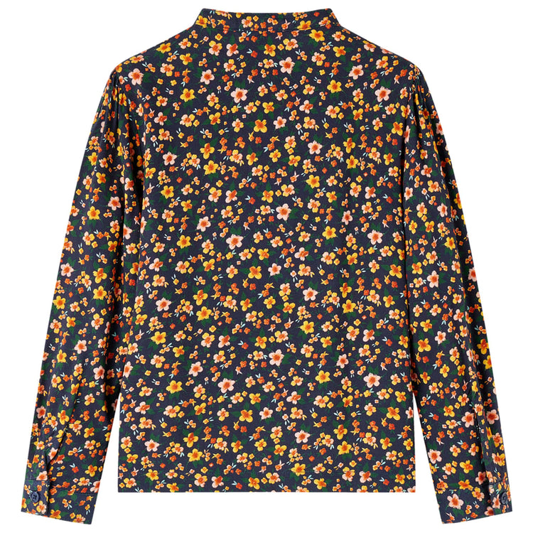 Vidaxl Child's Shirt avec collier 92 bleu marine