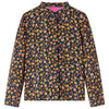 Vidaxl Child's Shirt avec collier de bande 128 bleu marine