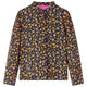 Vidaxl Child's Shirt with Band Collar 140 Navy Blue