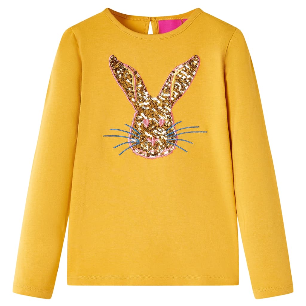 Vidaxl Children's Shirt avec manches longues 92 Ochère -colored