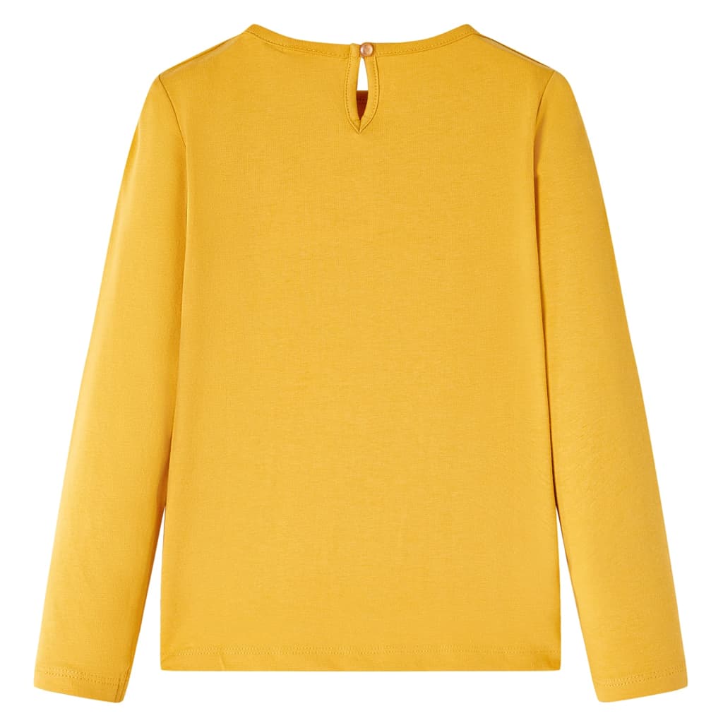 Vidaxl Children's Shirt avec manches longues 92 Ochère -colored