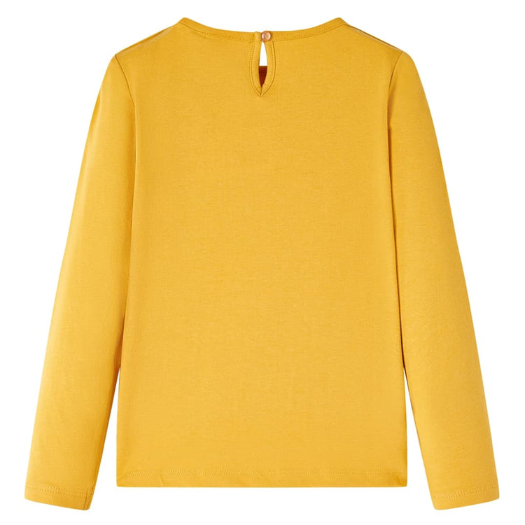 Vidaxl Children's Shirt avec manches longues 92 Ochère -colored