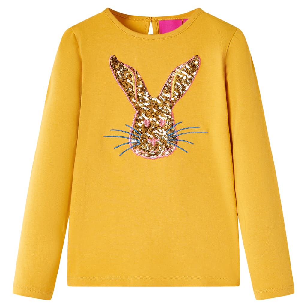 Vidaxl Children's Shirt avec manches longues 104 Ochère -colored