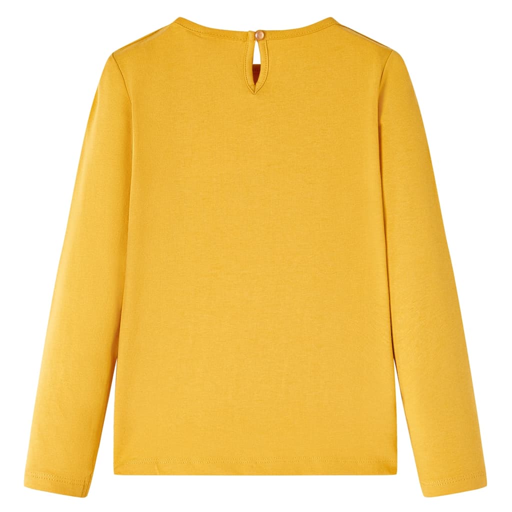 Vidaxl Children's Shirt à manches longues 128 Ochère Couleur