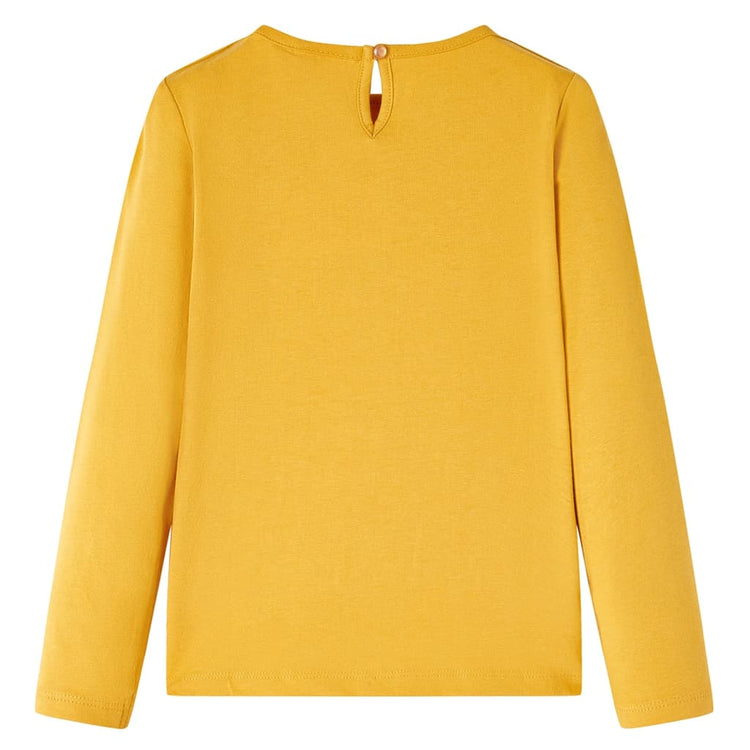 Vidaxl Children's Shirt à manches longues 128 Ochère Couleur