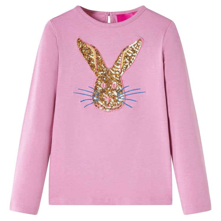Vidaxl Child's Shirt à manches longues 92 Rose Brown