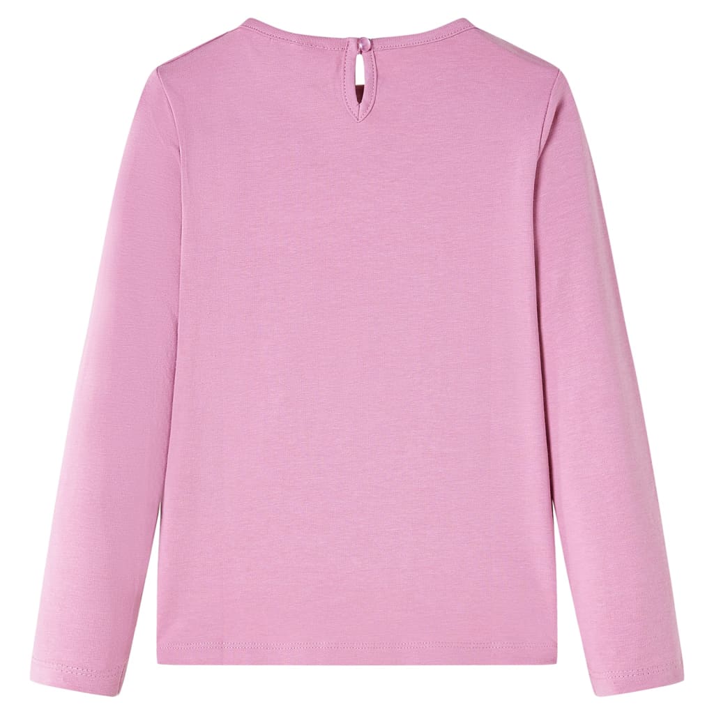 Vidaxl Child's Shirt à manches longues 92 Rose Brown