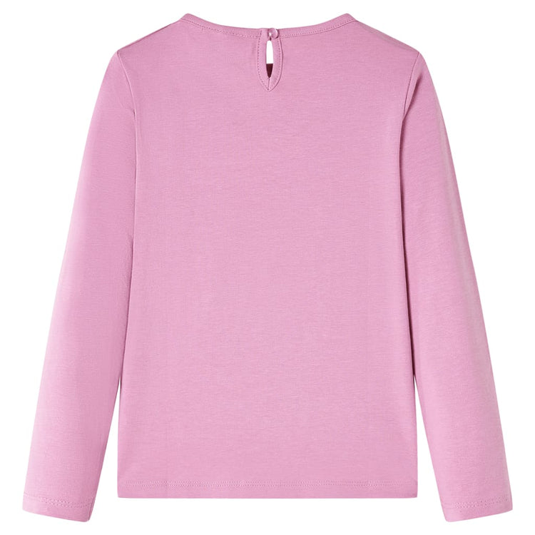 Vidaxl Child's Shirt avec manches longues 104 Rose Brown