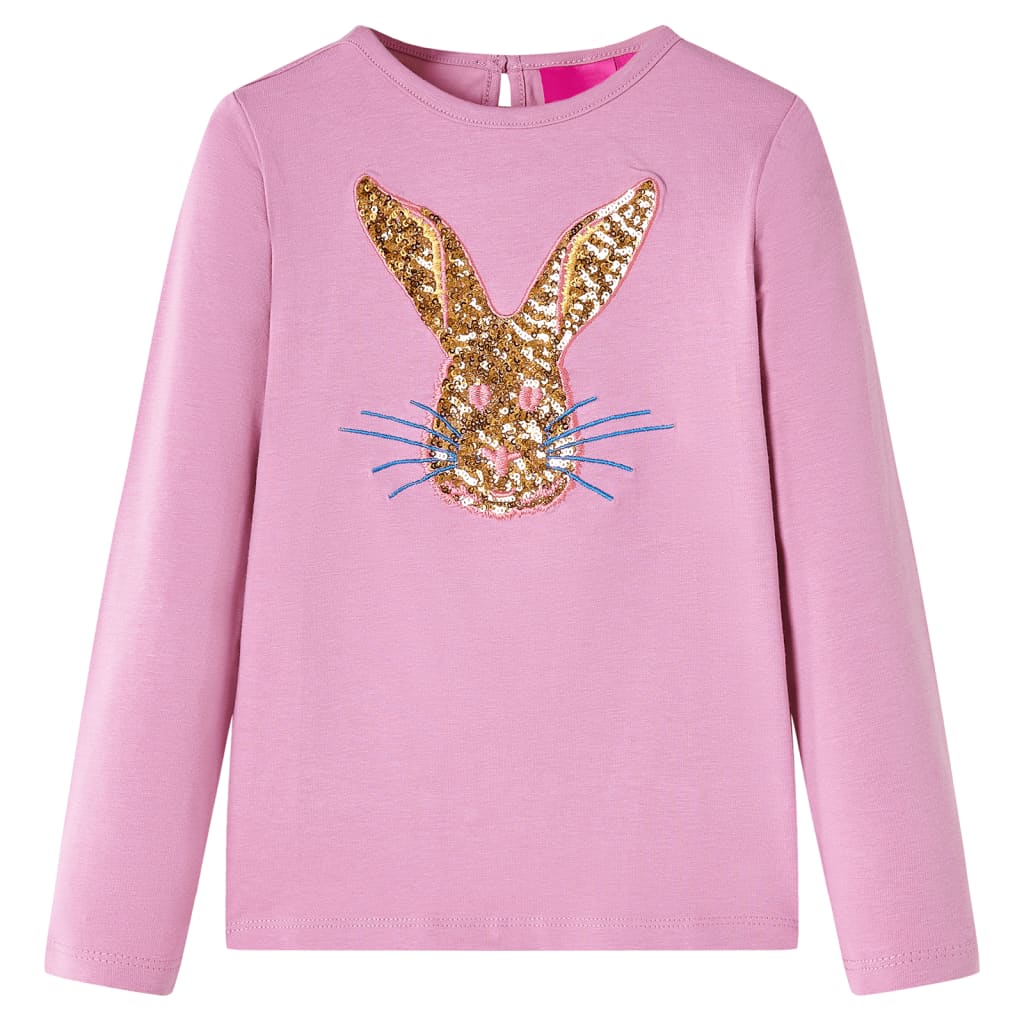 Vidaxl Child's Shirt à manches longues 116 Rose Brown