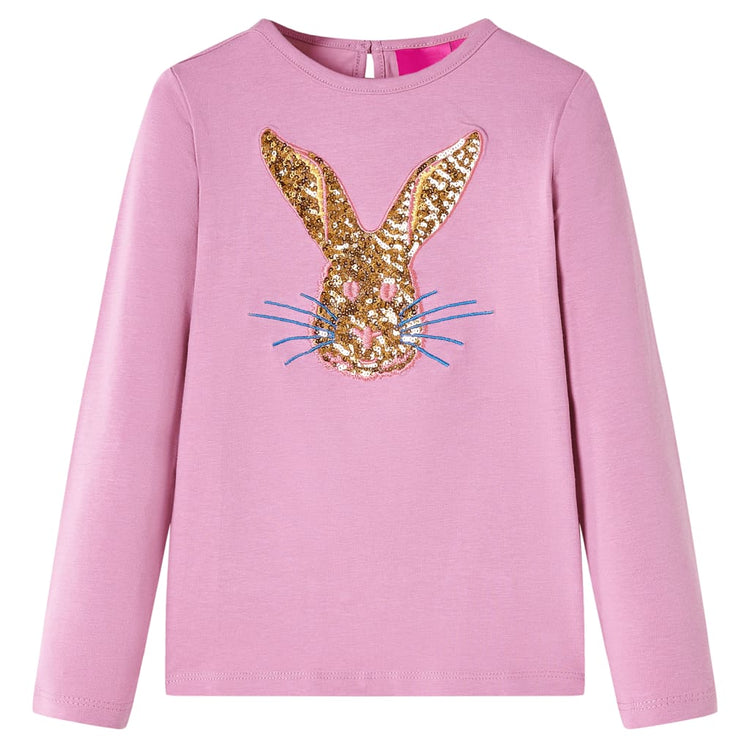 Vidaxl Child's Shirt à manches longues 116 Rose Brown