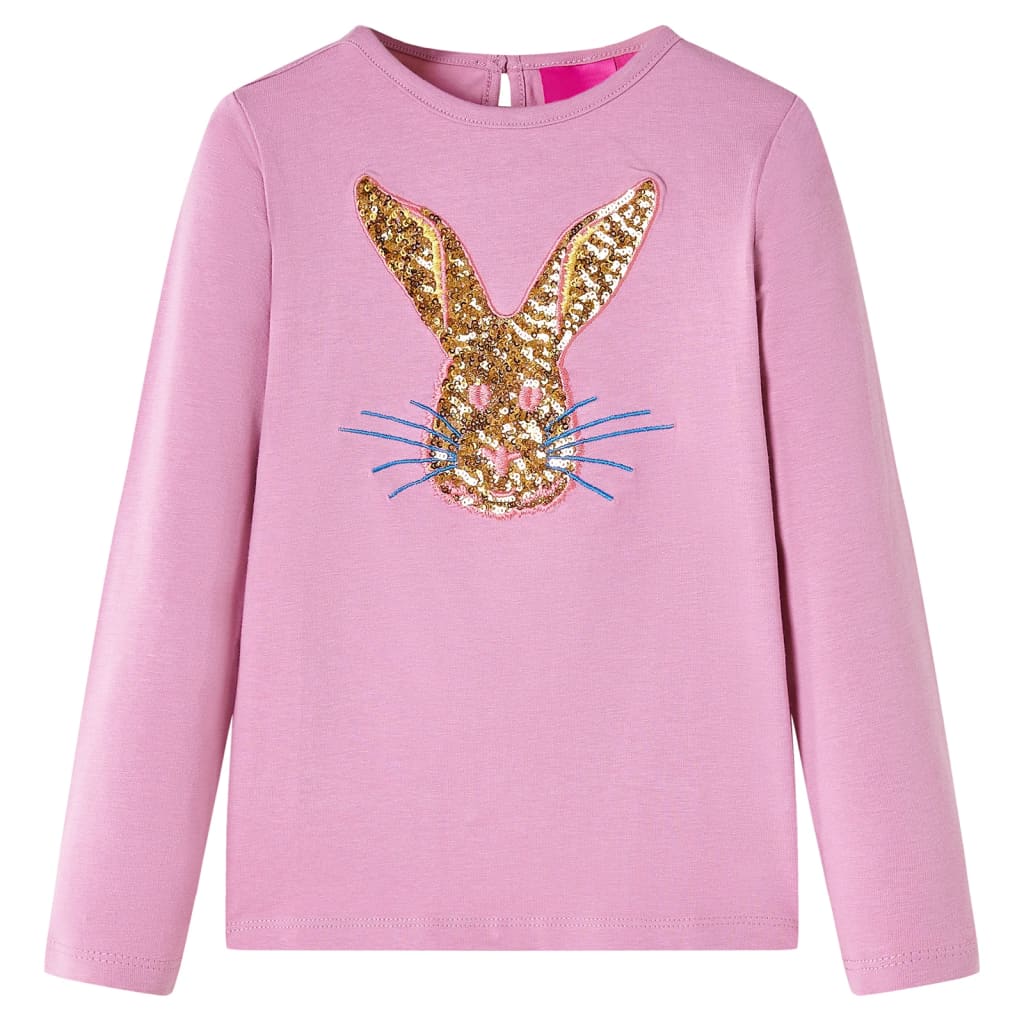 Vidaxl Child's Shirt à manches longues 128 Rose Brown