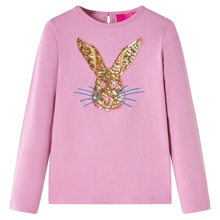 Vidaxl Child's Shirt à manches longues 128 Rose Brown
