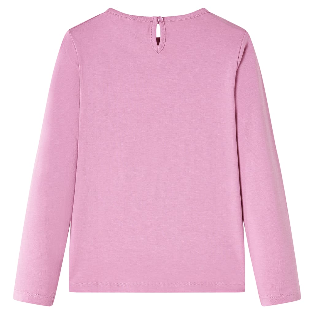 Vidaxl Child's Shirt à manches longues 128 Rose Brown