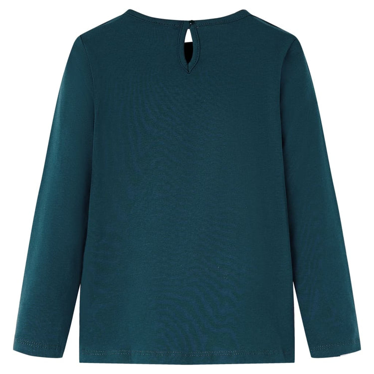 Vidaxl Children's Shirt à manches longues 104 Donkergroen