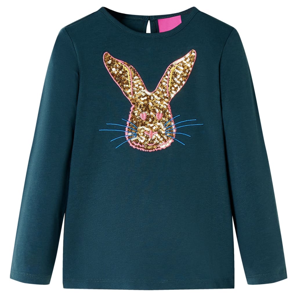 Vidaxl Child's Shirt à manches longues 140 vert foncé