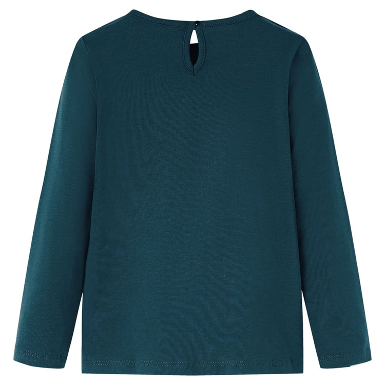 Vidaxl Child's Shirt à manches longues 140 vert foncé
