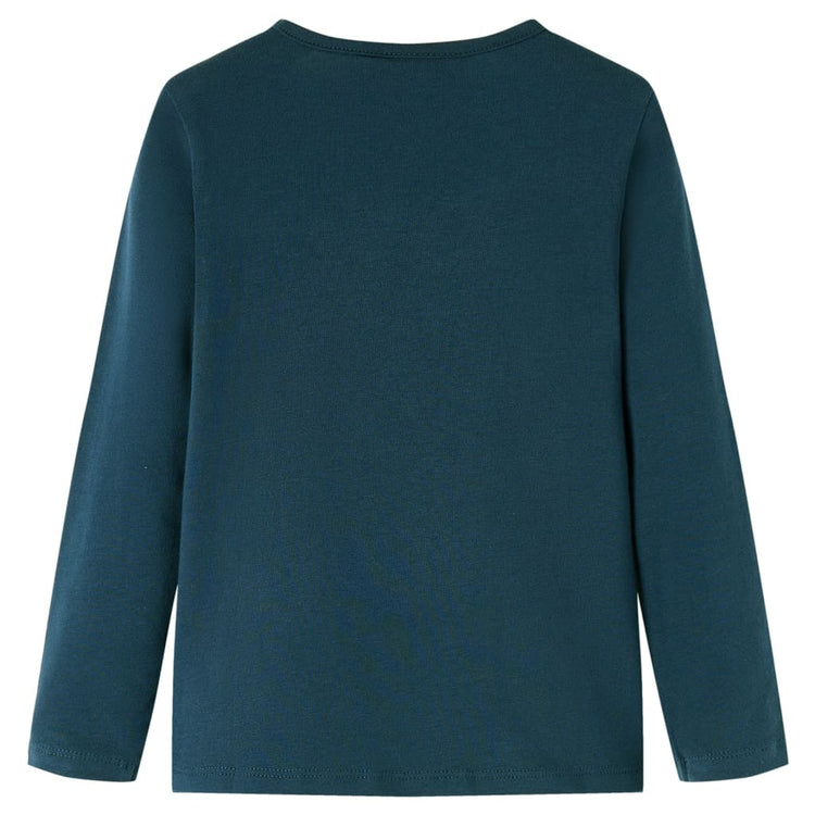 Vidaxl Child's Shirt à manches longues 92 Donkergroen