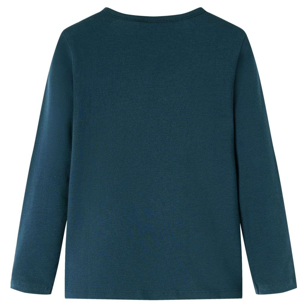 Vidaxl Children's Shirt à manches longues 104 Donkergroen