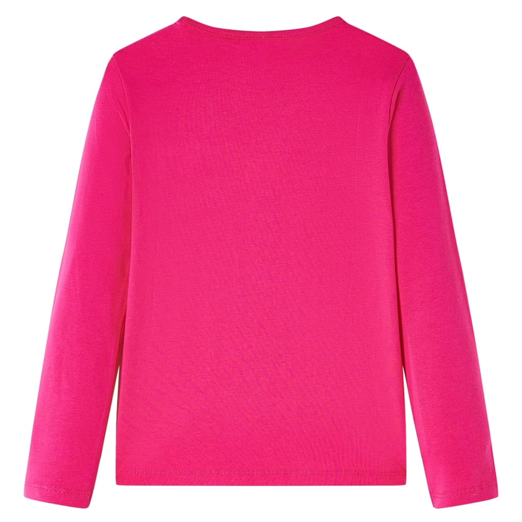 Vidaxl Child's Shirt à manches longues 92 Rose vif