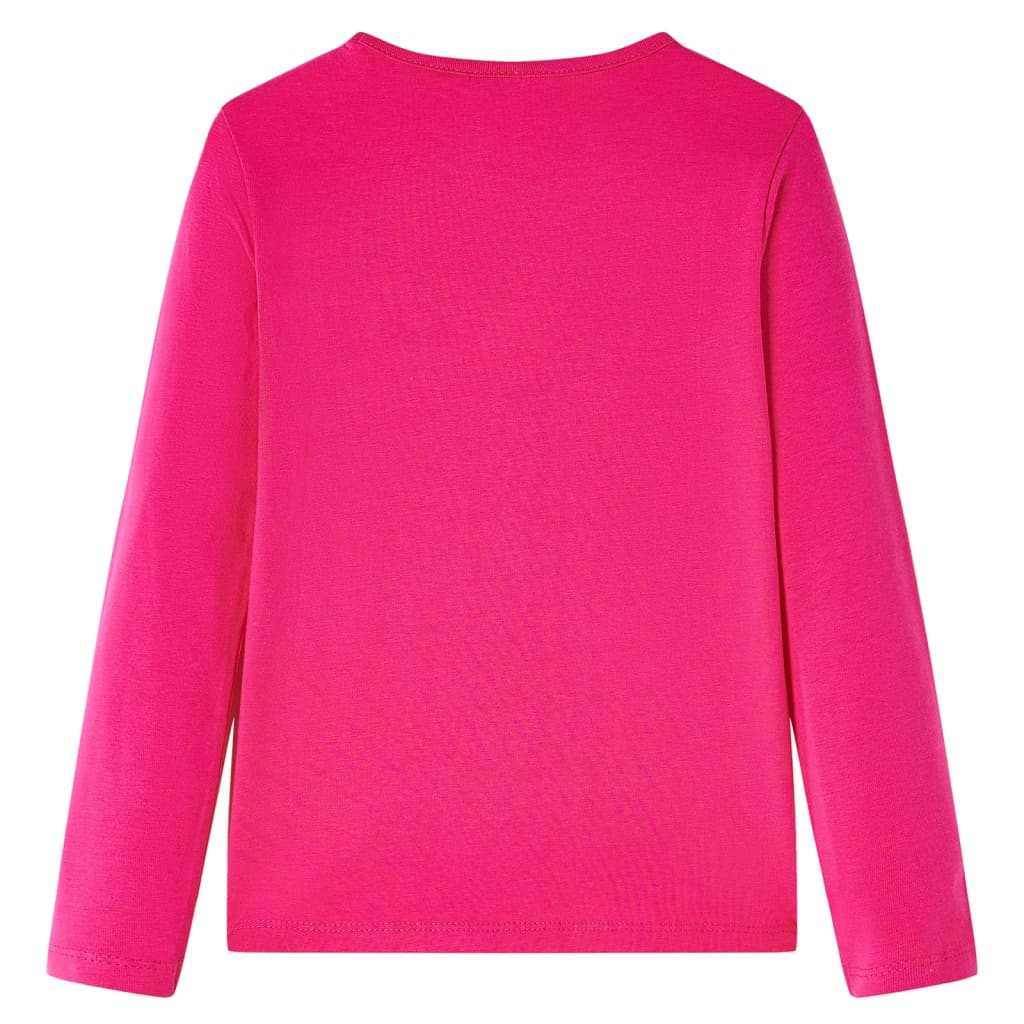 Vidaxl Child's Shirt à manches longues 140 rose vif