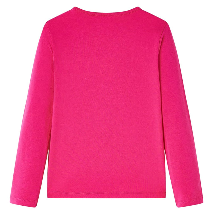 Vidaxl Child's Shirt à manches longues 140 rose vif