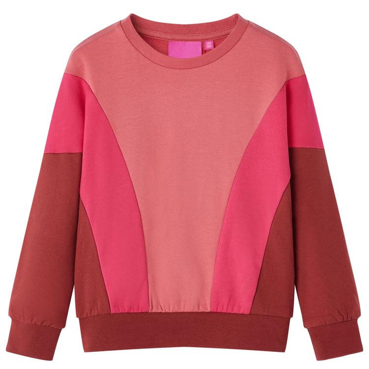 Vidaxl Bloc de couleur de pull pour enfants 116 rose et Hennakligent