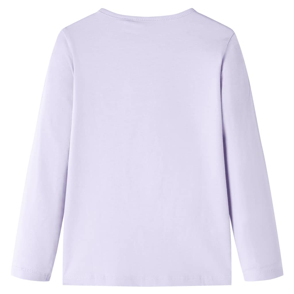 Vidaxl Child's Shirt à manches longues 104 lilas léger